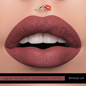 Model Rock - Liquid to Matte - Longwear Lipstick - Spiced Up