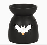 Gothic Black Bat Cut Out Oil Burner & Wax Warmer