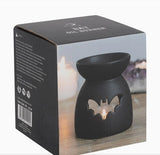 Gothic Black Bat Cut Out Oil Burner & Wax Warmer
