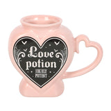 Gothic Love Potion Heart Shaped Mug