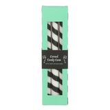 Black Candy Cane Taper Candles (Set of Three)