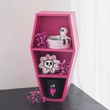 Hot Pink Coffin Shelf - 40x21x12cm