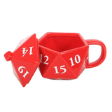 D20 Gaming Dice Shaped Ceramic Mug