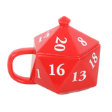 D20 Gaming Dice Shaped Ceramic Mug