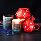 D20 Gaming Dice Shaped Ceramic Mug