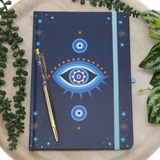 Journal Evil Eye with Crystal Pen