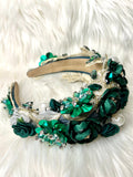 Opulence Headband - Emerald Green