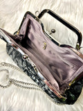 Glamour n Glitz Sequin Evening Bag - dark silver