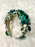 Opulence Headband - Emerald Green