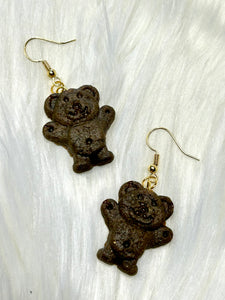 Tiny Teddy- hook Earrings