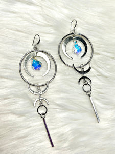 Moon phase - Dangle Earrings