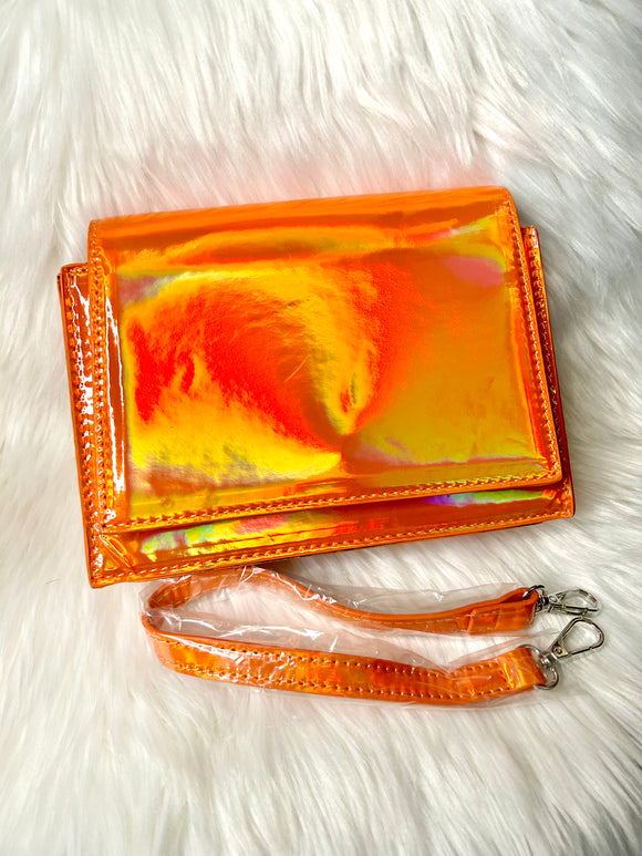 Orange Iridescent Bag