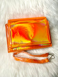 Orange Iridescent Bag