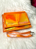 Orange Iridescent Bag