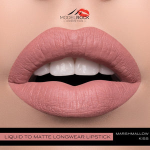 Model Rock - Liquid to Matte - Longwear Lipstick - Marshmallow Kiss