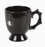 Gothic Halloween Black Spider Teacup