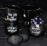 Gothic Halloween Black Spider Teacup