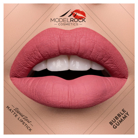 Model Rock - Liquid to Matte - Longwear Lipstick - Bubblegummy