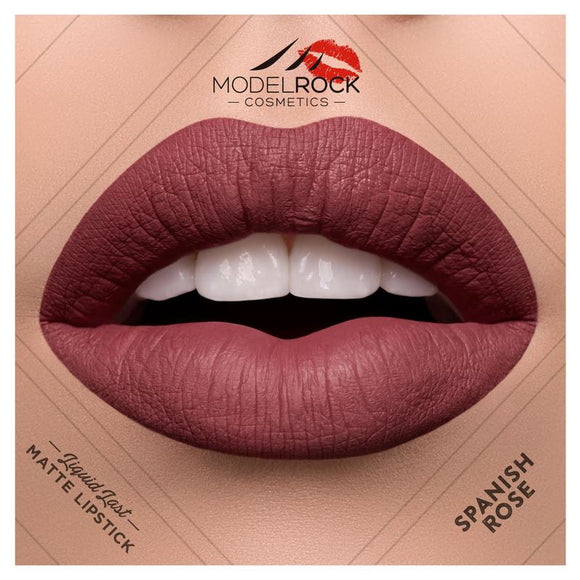 Model Rock - Liquid to Matte - Longwear Lipstick - Spanish Rose