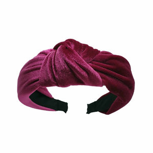 CLEARANCE Catch a Thief - Plum Velvet Turban Headband