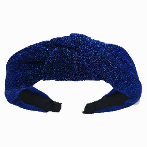 CLEARANCE Catch a Thief - Blue Lurex Turban Headband