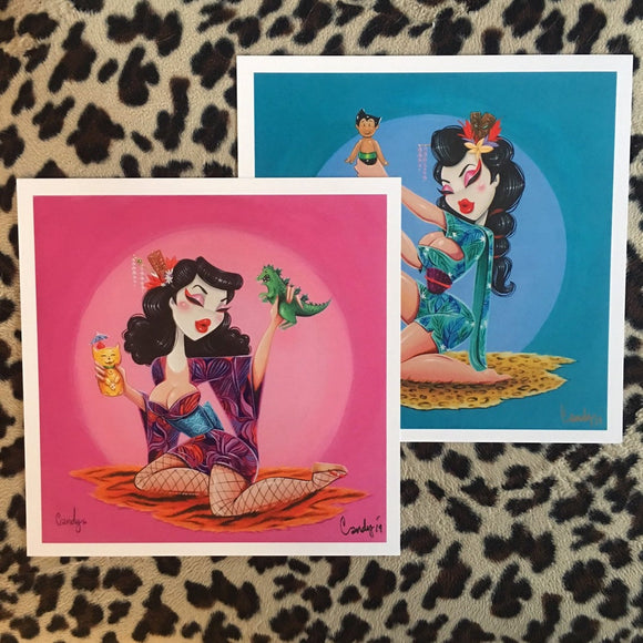 Candy Weil -  Geisha Girls Print Set - 8 x 8