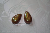 Tropical Caramel Tear Drop shape earrings - small