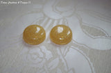 Light gold shimmer - 25mm Flat Top Domes