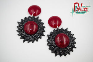 Sunburst  - Large Dangle Earrings