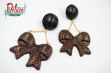 Bow Dangles - Large Dangle Earrings