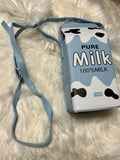 Novelty Dairy Mini Milk Carton Handbag