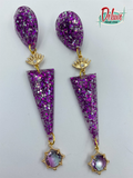 Purple elegance - Dangle Earrings