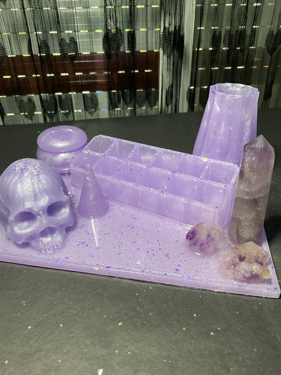 Deluxe Beauty Caddy - Midi (with Amethyst)