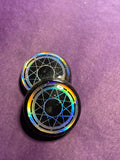 Do you believe in magic - 25mm Flat Top Dome Stud Earrings