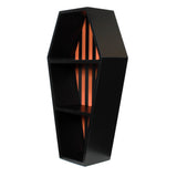 Sourpuss Coffin Shelf - Striped black / pumpkin