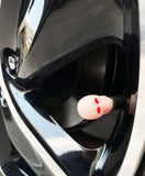 Skull Tyre Valve Cap - Glow in the dark