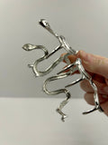 Snake Claw Clip - silver