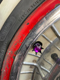King & Queens Crown Tyre Valve Cap - purple