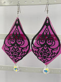 Large Triangular shaped dangle earrings