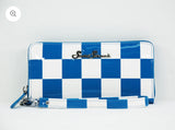 Star Struck Wristlet - Blue and White Checkerboard