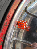 Roll the Dice - Tyre Valve Cap - Red