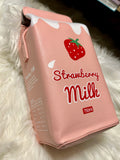 Novelty Strawberry Mini Milk Carton Handbag