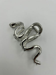 Snake Claw Clip - silver