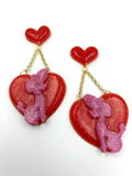 Poodle Love - Dangle earrings