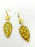 Tear Drop and sun - hook Earrings