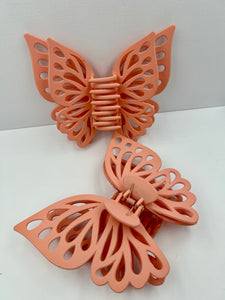 Butterfly Claw Clip - pink