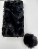 Black Fluffy Wallet