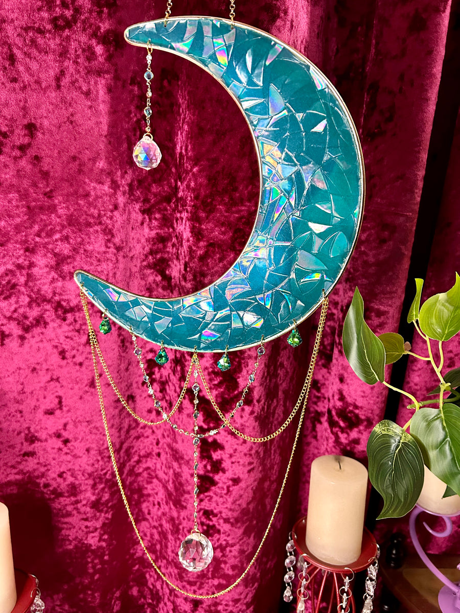 Moon sun catcher / wall decor - hanger – Deluxe Creations and Designs