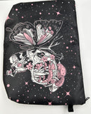 Pink and White Butterfly Make up bag