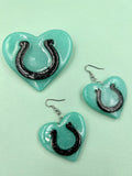 Lucky in Love Set - Earrings & Brooch
